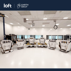 Six EarthDaily satellites are integrated and ready to ship to launch site for the SpaceX Transporter 16 mission.